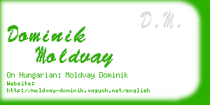 dominik moldvay business card